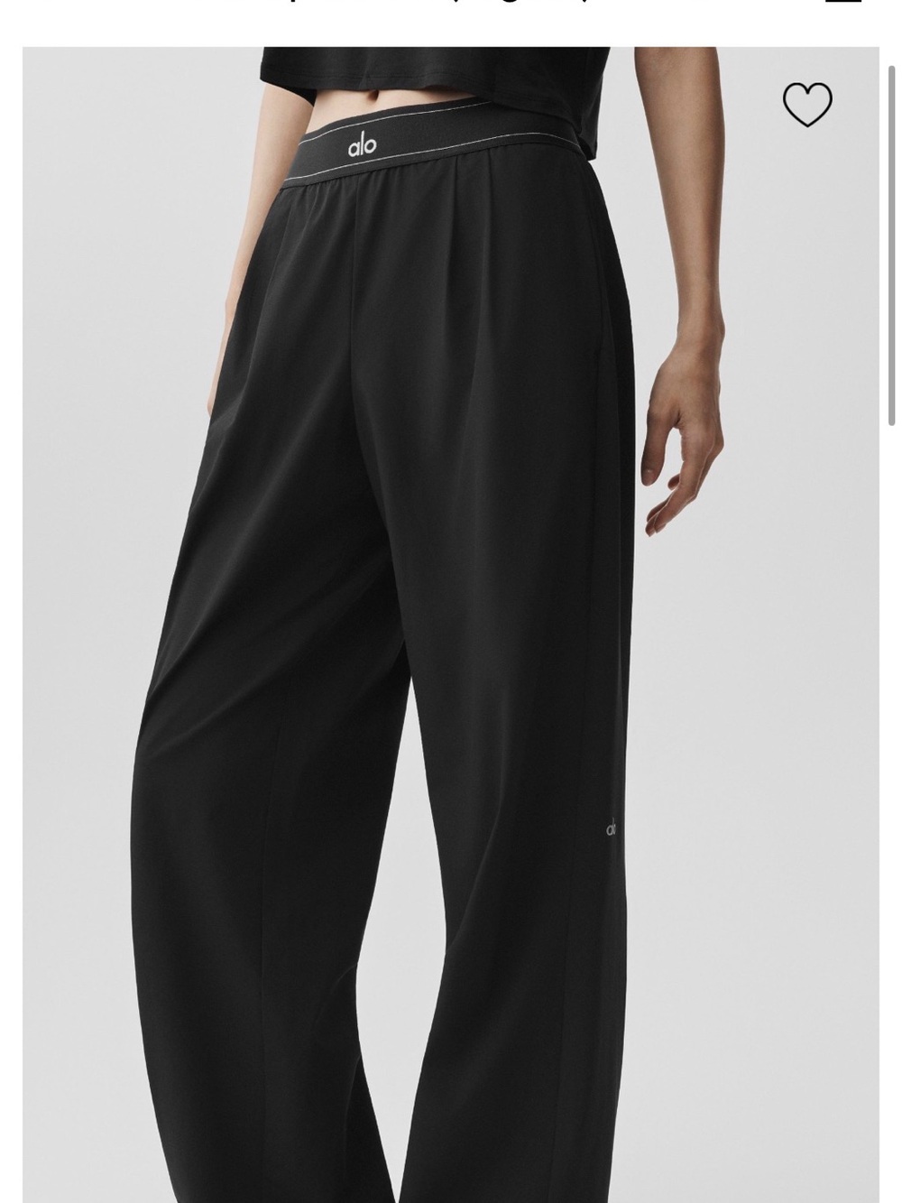 ALO Yoga Black Suit up Trouser (Regular)